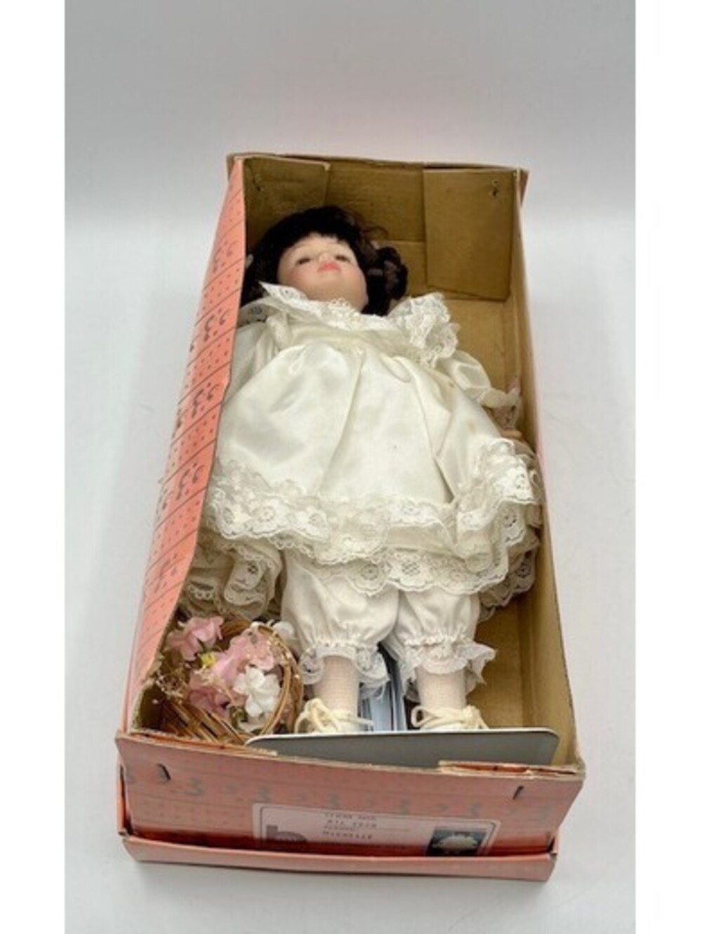 Vintage Brinn’s Handcrafted Collectible Edition Porcelain Doll Michelle 1992 NIB